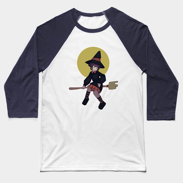 Witch girl Baseball T-Shirt by cokyfish